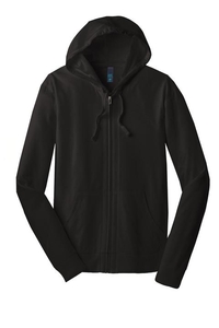 DT1100 - District Young Mens Jersey Full-Zip Hoodie