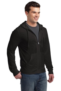 DT1100 - District Young Mens Jersey Full-Zip Hoodie