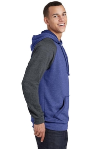 DT196 - District Young Mens Lightweight Fleece Raglan Hoodie.  DT196