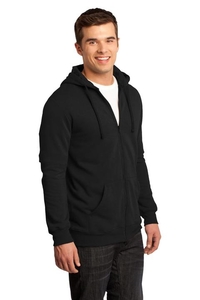 DT800 - District - Young Mens The Concert Fleece Full-Zip Hoodie