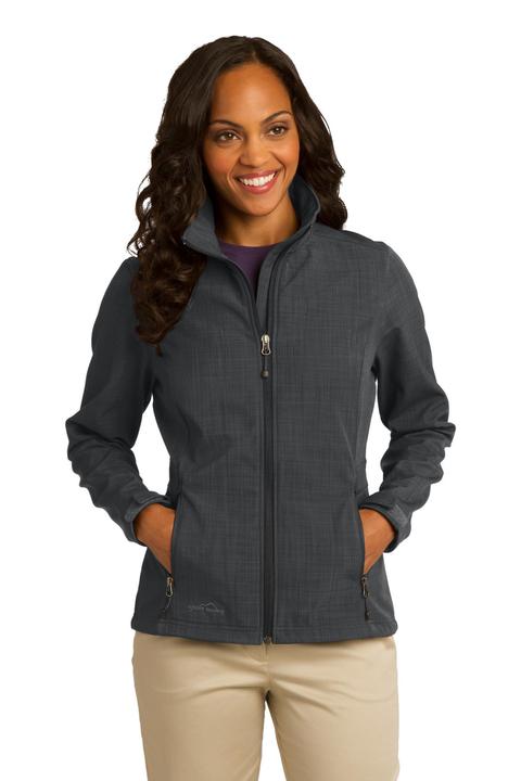 EB533 - Eddie Bauer Ladies Shaded Crosshatch Soft Shell Jacket