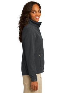 EB533 - Eddie Bauer Ladies Shaded Crosshatch Soft Shell Jacket