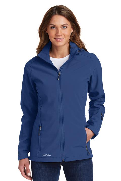 EB537 - Eddie Bauer Ladies Hooded Soft Shell Parka