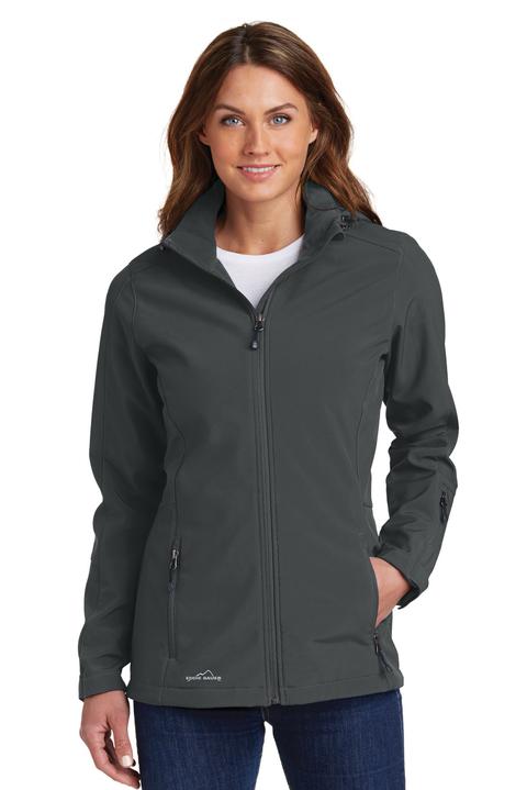 EB537 - Eddie Bauer Ladies Hooded Soft Shell Parka