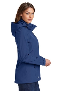 EB537 - Eddie Bauer Ladies Hooded Soft Shell Parka