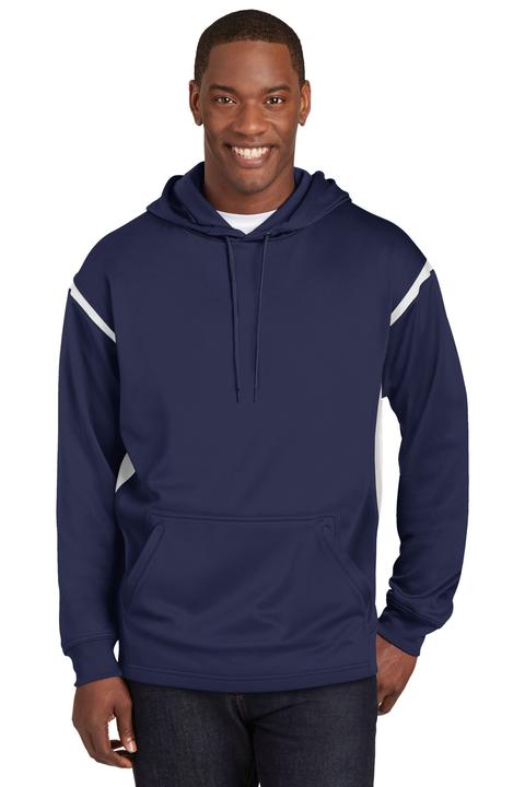 F246 - Sport-Tek Tech Fleece Colorblock Hooded Sweatshirt