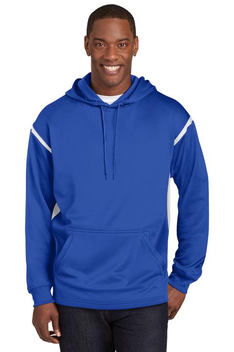 F246 - Sport-Tek Tech Fleece Colorblock Hooded Sweatshirt