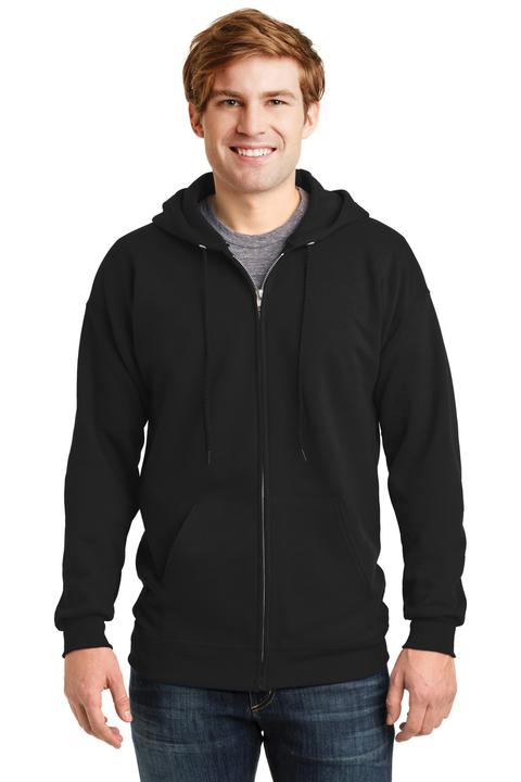 F283 - Hanes Ultimate Cotton - Full-Zip Hooded Sweatshirt.  F283