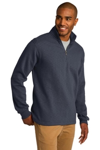 F295 - Port Authority Slub Fleece 1/4-Zip Pullover