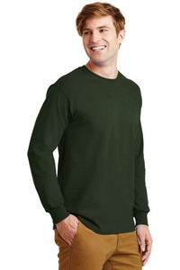 G2400 - Gildan - Ultra Cotton 100% Cotton Long Sleeve T-Shirt.  G2400