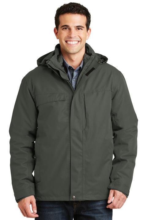 J302 - Port Authority Herringbone 3-in-1 Parka