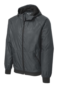 JST53 - Sport-Tek Embossed Hooded Wind Jacket