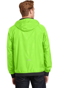 JST53 - Sport-Tek Embossed Hooded Wind Jacket