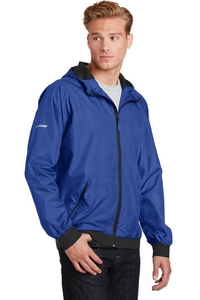 JST53 - Sport-Tek Embossed Hooded Wind Jacket