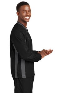 JST62 - Sport-Tek Tipped V-Neck Raglan Wind Shirt