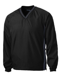 JST62 - Sport-Tek Tipped V-Neck Raglan Wind Shirt