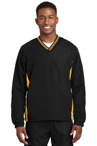 JST62 - Sport-Tek Tipped V-Neck Raglan Wind Shirt