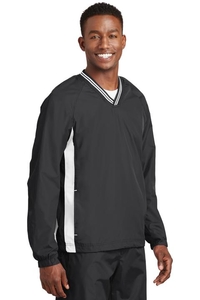 JST62 - Sport-Tek Tipped V-Neck Raglan Wind Shirt