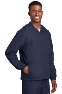 JST72 - Sport-Tek V-Neck Raglan Wind Shirt