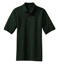 K420P - Port Authority Heavyweight Cotton Pique Polo with Pocket.  K420P