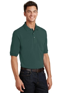 K420P - Port Authority Heavyweight Cotton Pique Polo with Pocket.  K420P