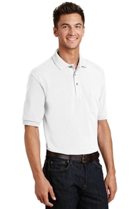 K420P - Port Authority Heavyweight Cotton Pique Polo with Pocket.  K420P