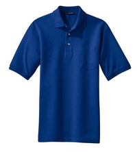 K420P - Port Authority Heavyweight Cotton Pique Polo with Pocket.  K420P