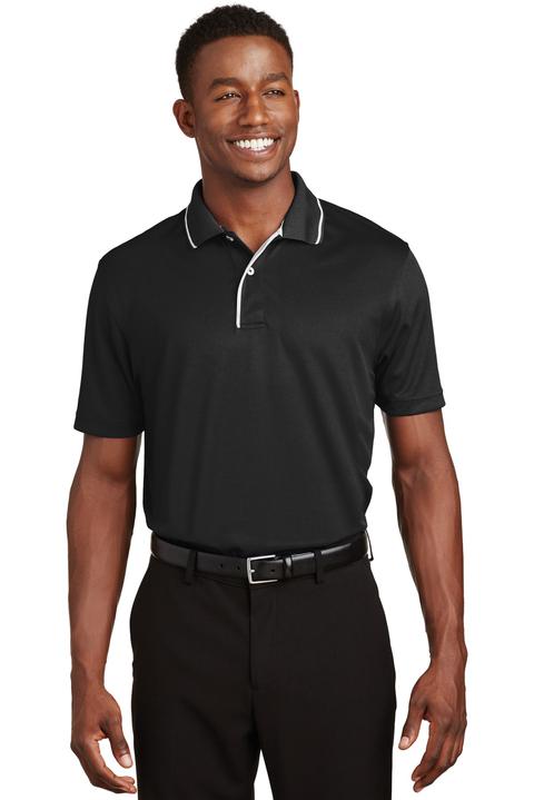 K467 - Sport-Tek Dri-Mesh Polo with Tipped Collar and Piping.  K467