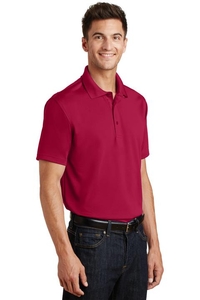 K497 - Port Authority Poly-Charcoal Blend Pique Polo