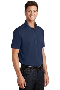 K497 - Port Authority Poly-Charcoal Blend Pique Polo