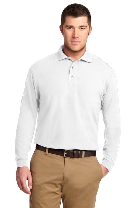 K500LS - Port Authority Silk Touch Long Sleeve Polo.  K500LS