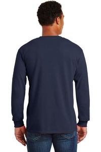 2410 - Gildan - Ultra Cotton 100% Cotton Long Sleeve T-Shirt with Pocket.  2410