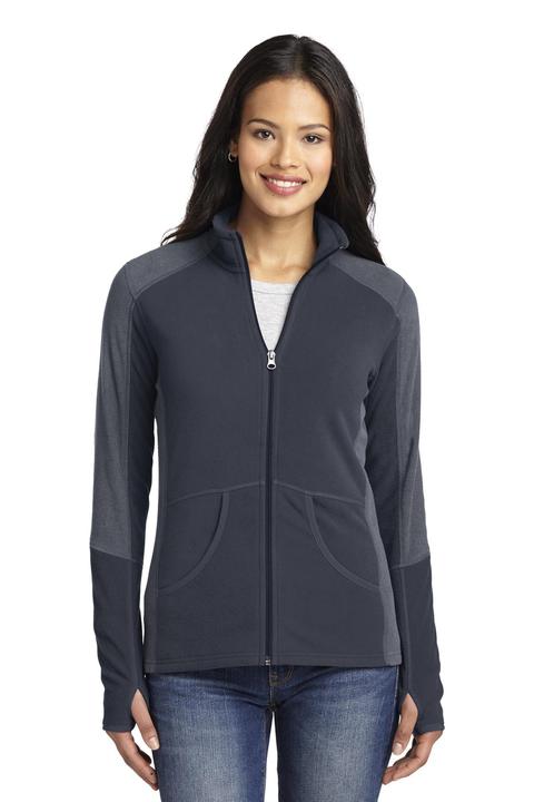 L230 - Port Authority Ladies Colorblock Microfleece Jacket