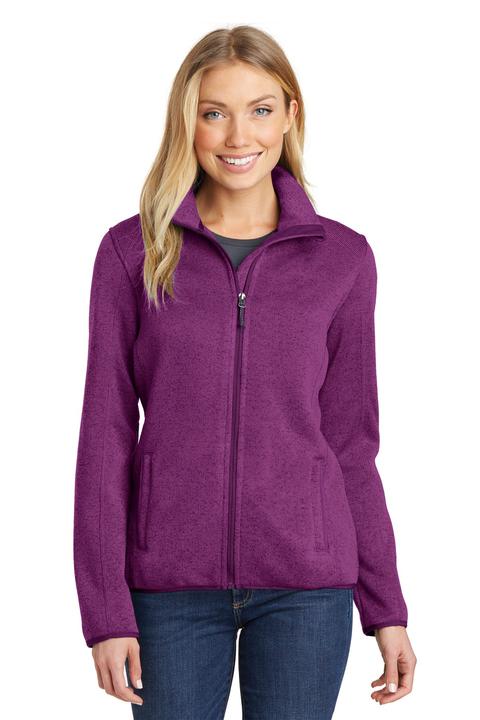 L232 - Port Authority Ladies Sweater Fleece Jacket