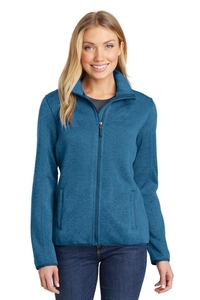 L232 - Port Authority Ladies Sweater Fleece Jacket