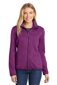 L232 - Port Authority Ladies Sweater Fleece Jacket