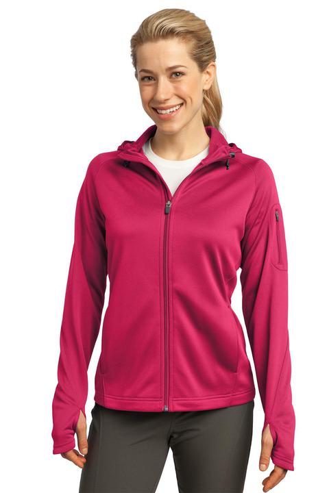 L248 - Sport-Tek Ladies Tech Fleece Full-Zip Hooded Jacket