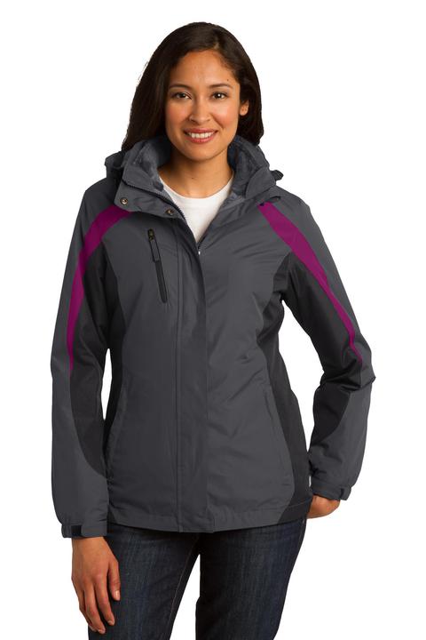 L321 - Port Authority Ladies Colorblock 3-in-1 Jacket