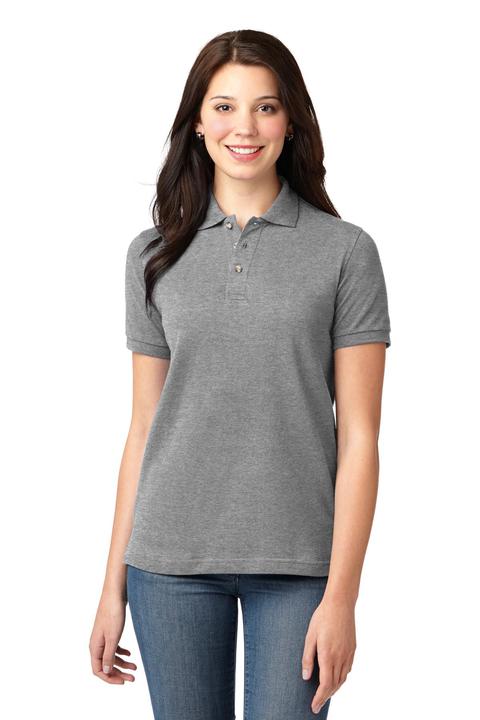 L420 - Port Authority Ladies Heavyweight Cotton Pique Polo.  L420