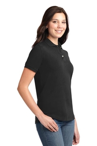 L420 - Port Authority Ladies Heavyweight Cotton Pique Polo.  L420