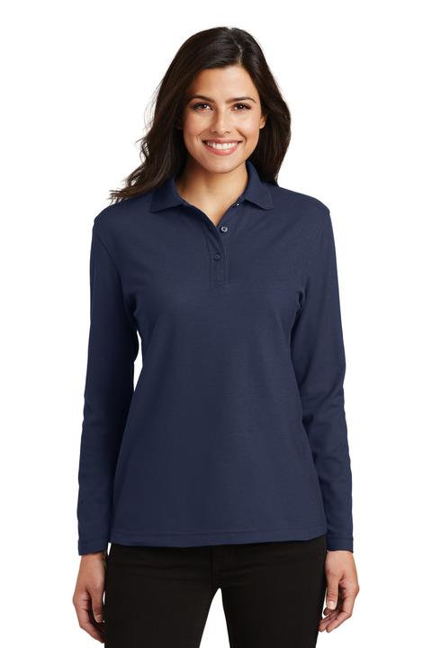 L500LS - Port Authority Ladies  Silk Touch Long Sleeve Polo.  L500LS