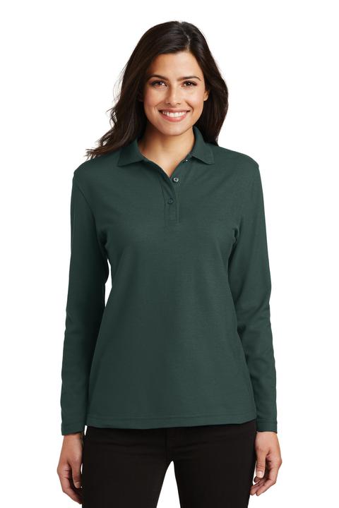 L500LS - Port Authority Ladies  Silk Touch Long Sleeve Polo.  L500LS